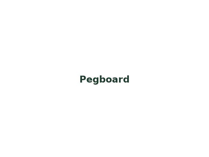 Wall-Mounted Pegboard Organizer Kit